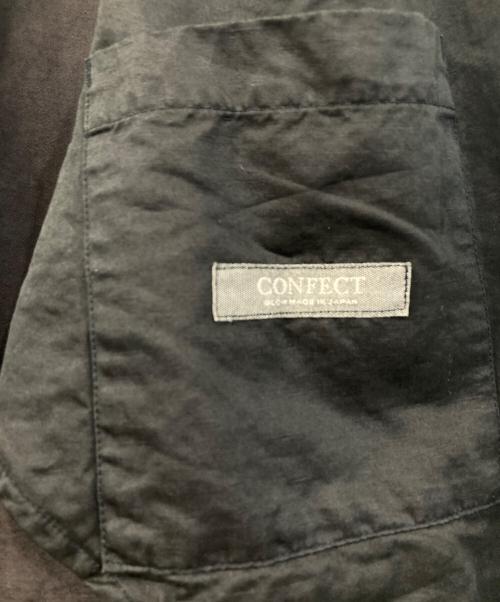 confect（コンフェクト）confect (コンフェクト) シルキーツイルイージージャケット ブラック サイズ:3の古着・服飾アイテム