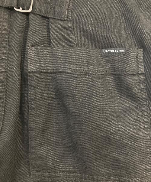 confect（コンフェクト）confect (コンフェクト) リネンワイドパンツ ブラック サイズ:3の古着・服飾アイテム