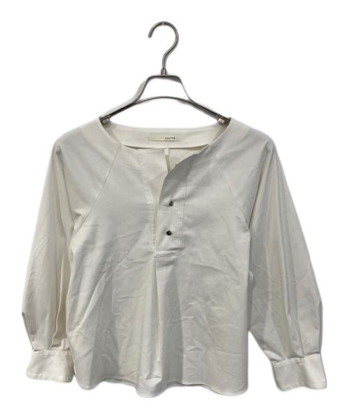 quarite（カリテ）quarite (カリテ) プラケットフォルムブラウス ホワイト サイズ:FREEの古着・服飾アイテム