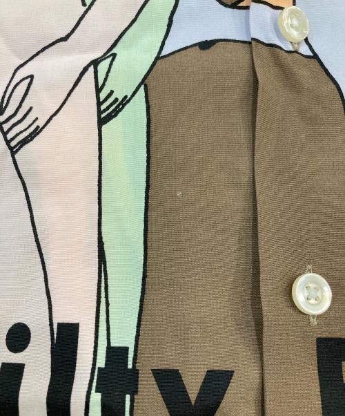 WACKO MARIA（ワコマリア）WACKO MARIA (ワコマリア) HAWAIAN SHIRT 天国東京百女柄図 ブラウン サイズ:SIZE Mの古着・服飾アイテム