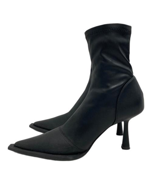 melt the lady（メルトザレディ）melt the lady (メルトザレディ) pointed skinny short boots ブラック サイズ:39の古着・服飾アイテム