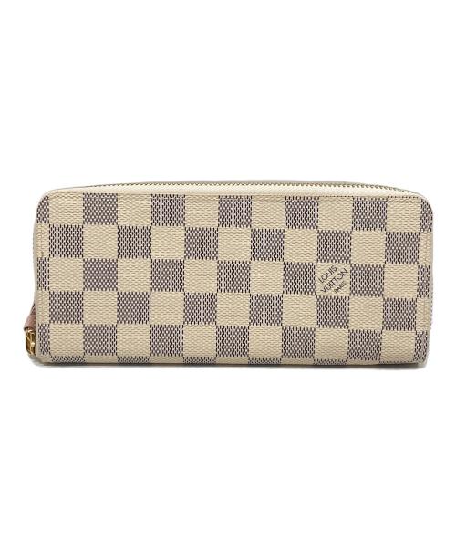 LOUIS VUITTON（ルイ ヴィトン）LOUIS VUITTON (ルイ ヴィトン) ラウンドジップウォレット　ポルトフォイユ・クレマンス アイボリーの古着・服飾アイテム