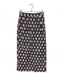 SZ Blockprints（エスゼットブロックプリント）の古着「Canvas Skirt」｜ネイビー