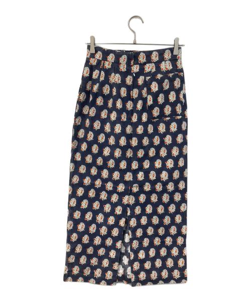 SZ Blockprints（エスゼットブロックプリント）SZ Blockprints (エスゼットブロックプリント) Canvas Skirt ネイビー サイズ:不明の古着・服飾アイテム