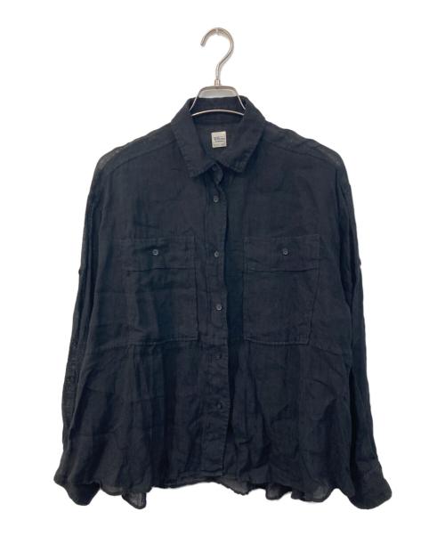 Ron Herman（ロンハーマン）Ron Herman (ロンハーマン) リネンシャツ ブラック サイズ:Sの古着・服飾アイテム