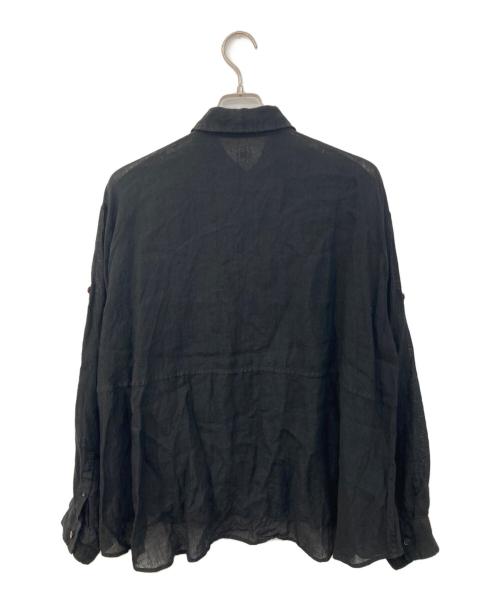 Ron Herman（ロンハーマン）Ron Herman (ロンハーマン) リネンシャツ ブラック サイズ:Sの古着・服飾アイテム