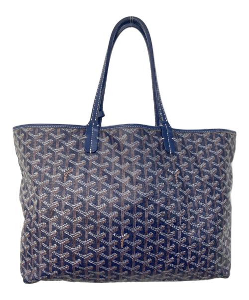 GOYARD（ゴヤール）GOYARD (ゴヤール) サンルイPMトートバッグ ネイビーの古着・服飾アイテム