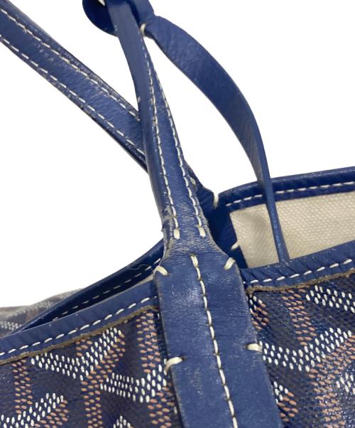 GOYARD（ゴヤール）GOYARD (ゴヤール) サンルイPMトートバッグ ネイビーの古着・服飾アイテム