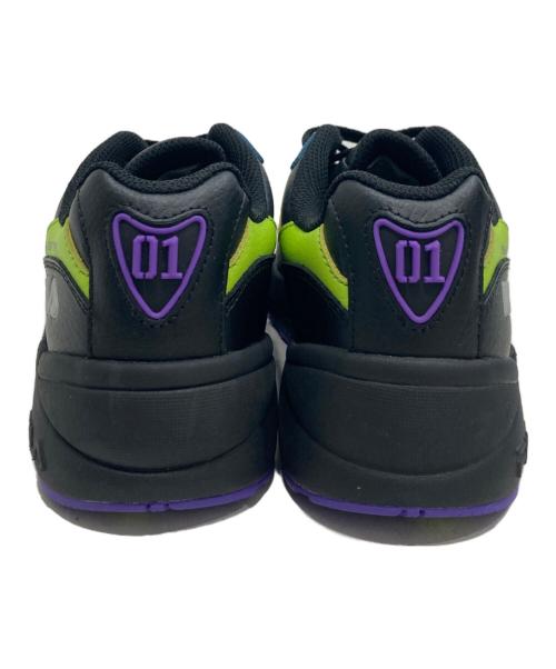 FILA（フィラ）FILA (フィラ) EVANGELION (エヴァンゲリオン) 初号機 FILA 新世紀エヴァンゲリオン  ローカットスニーカー ブラック サイズ:24の古着・服飾アイテム