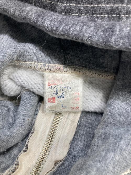 freewheelers（フリーホイーラーズ）freewheelers (フリーホイーラーズ) ハイネック フルジップスウェットパーカー グレー サイズ:SIZE Lの古着・服飾アイテム