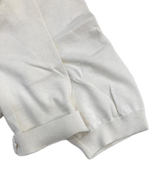 UNITED ARROWS TOKYO（ユナイテッドアローズトウキョウ）UNITED ARROWS TOKYO (ユナイテッドアローズトウキョウ) コットンシルク 18G ショートスリーブニット ホワイト サイズ:Ｌの古着・服飾アイテム