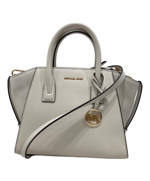 MICHAEL KORS（マイケル・コース）MICHAEL KORS (マイケル・コース) 2WAYショルダーバッグ ホワイトの古着・服飾アイテム