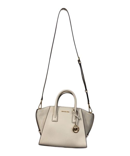 MICHAEL KORS（マイケル・コース）MICHAEL KORS (マイケル・コース) 2WAYショルダーバッグ ホワイトの古着・服飾アイテム