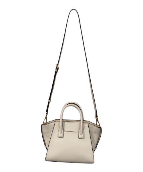 MICHAEL KORS（マイケル・コース）MICHAEL KORS (マイケル・コース) 2WAYショルダーバッグ ホワイトの古着・服飾アイテム