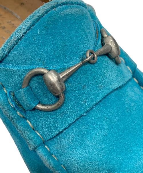 san gennare（サン ジェナーロ）san gennare (サン ジェナーロ) スウェードビットローファー ブルー サイズ:SIZE 41の古着・服飾アイテム
