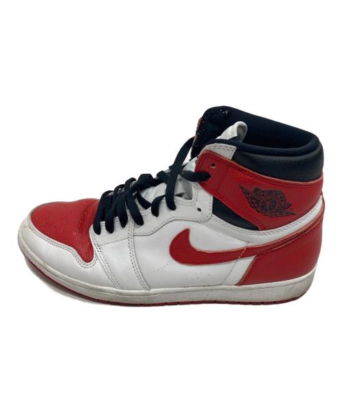NIKE（ナイキ）NIKE (ナイキ) AIR JORDAN 1 RETRO HIGH OG ホワイト×レッド サイズ:29cmの古着・服飾アイテム