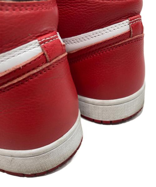 NIKE（ナイキ）NIKE (ナイキ) AIR JORDAN 1 RETRO HIGH OG ホワイト×レッド サイズ:29cmの古着・服飾アイテム