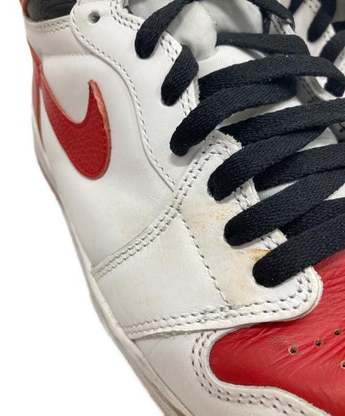 NIKE（ナイキ）NIKE (ナイキ) AIR JORDAN 1 RETRO HIGH OG ホワイト×レッド サイズ:29cmの古着・服飾アイテム