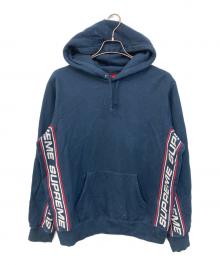 SUPREME（シュプリーム）の古着「text rib hooded sweatshirt/テキスト リブ フーデッド スウェットシャツ」｜ネイビー