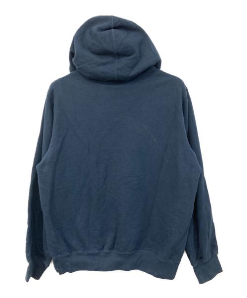 SUPREME（シュプリーム）SUPREME (シュプリーム) text rib hooded sweatshirt/テキスト リブ フーデッド スウェットシャツ ネイビー サイズ:SIZE Mの古着・服飾アイテム