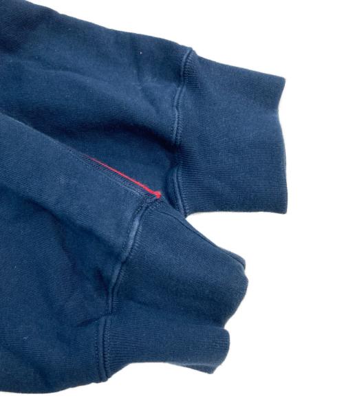 SUPREME（シュプリーム）SUPREME (シュプリーム) text rib hooded sweatshirt/テキスト リブ フーデッド スウェットシャツ ネイビー サイズ:SIZE Mの古着・服飾アイテム