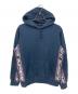 SUPREME（シュプリーム）の古着「text rib hooded sweatshirt/テキスト リブ フーデッド スウェットシャツ」｜ネイビー
