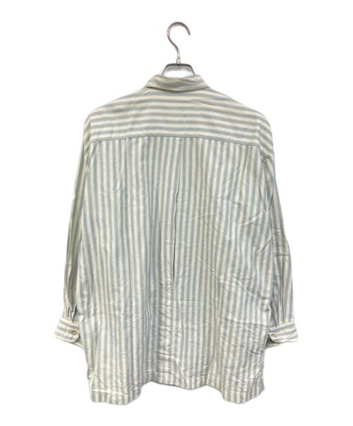 ISSEY MIYAKE（イッセイミヤケ）ISSEY MIYAKE (イッセイミヤケ) ストライプシャツ ベージュ サイズ:SIZE Mの古着・服飾アイテム