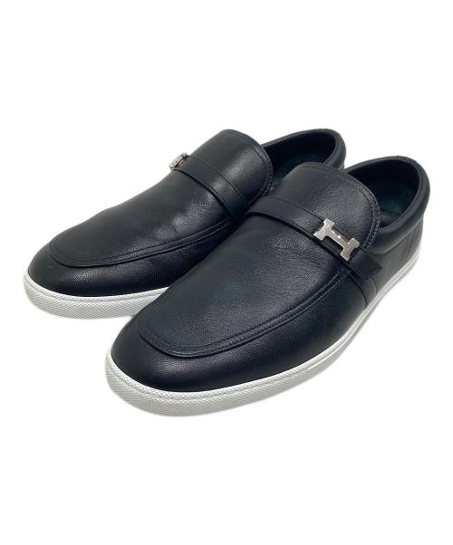 HERMES（エルメス）HERMES (エルメス) モカシン ライク ブラック サイズ:42の古着・服飾アイテム