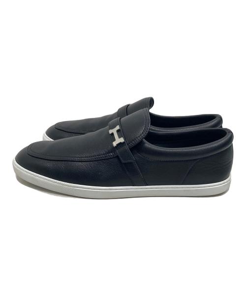HERMES（エルメス）HERMES (エルメス) モカシン ライク ブラック サイズ:42の古着・服飾アイテム