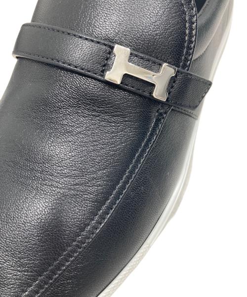 HERMES（エルメス）HERMES (エルメス) モカシン ライク ブラック サイズ:42の古着・服飾アイテム