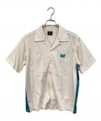 Needlesニードルズ）の古着「Papillon Emb  S S shirt/パピヨン・エンブ・ショートスリーブ・シャツ」｜アイボリー