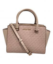 MICHAEL KORS（マイケル・コース）の古着「モノグラム2WAYショルダーバッグ」｜ピンク