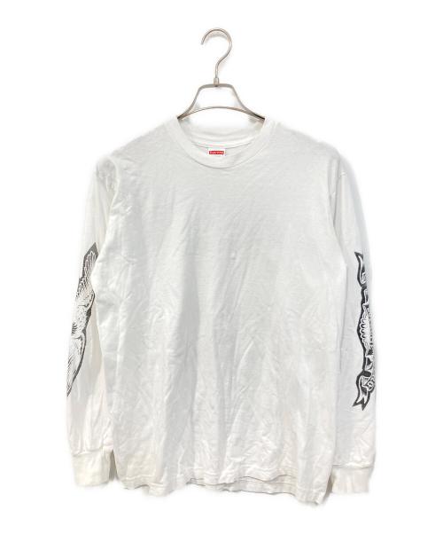 SUPREME（シュプリーム）SUPREME (シュプリーム) Eagle L/S Tee/イーグルロングスリーブティー ホワイト サイズ:SIZE Mの古着・服飾アイテム