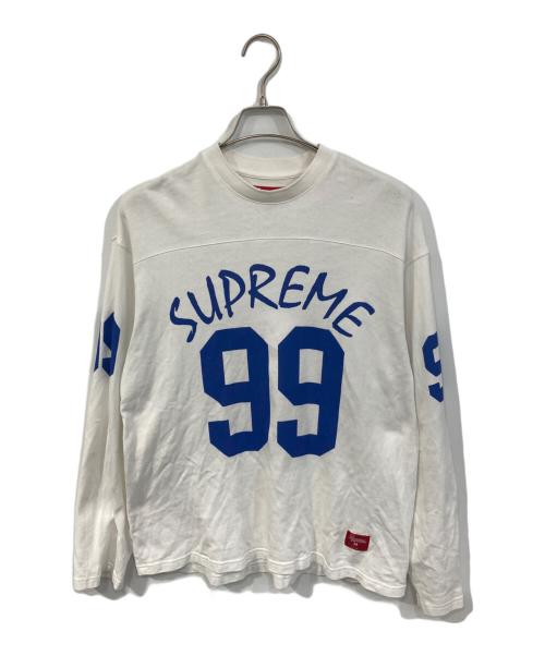 SUPREME（シュプリーム）SUPREME (シュプリーム) 99L/S Football TOP ホワイト サイズ:SIZE Mの古着・服飾アイテム