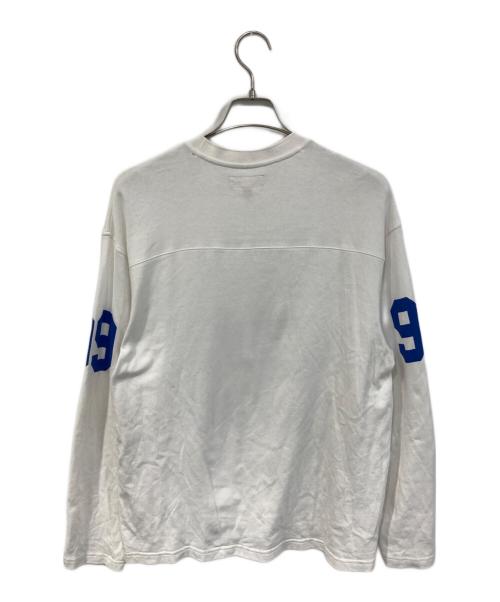 SUPREME（シュプリーム）SUPREME (シュプリーム) 99L/S Football TOP ホワイト サイズ:SIZE Mの古着・服飾アイテム