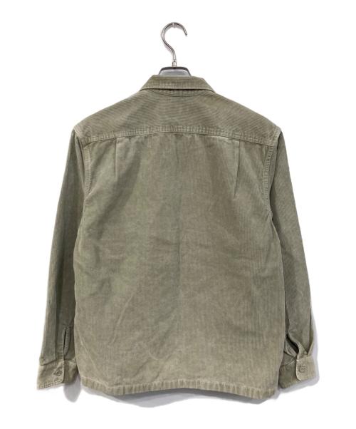 SUPREME（シュプリーム）SUPREME (シュプリーム) Washed Corduroy Zip Up Shirt/ウォッシュド コーデュロイ ジップ アップ シャツ ベージュ サイズ:SIZE Mの古着・服飾アイテム