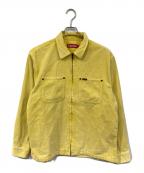 SUPREMEシュプリーム）の古着「Washed Corduroy Zip Up Shirt/ウォッシュド コーデュロイ ジップ アップ シャツ」｜イエロー