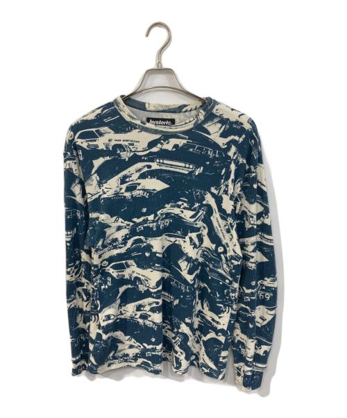 Hysteric Glamour（ヒステリックグラマー）Hysteric Glamour (ヒステリックグラマー) SUPREME (シュプリーム) Cars Themal スカイブルー サイズ:Ｍの古着・服飾アイテム