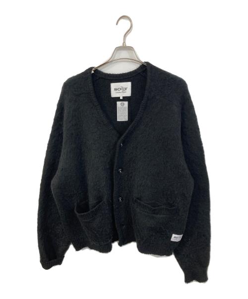 sorry a bootleg program（ソーリー ブートレグ プログラム）sorry a bootleg program (ソーリー ブートレグ プログラム) 三茶カーディガン 3.0 ブラック サイズ:1の古着・服飾アイテム