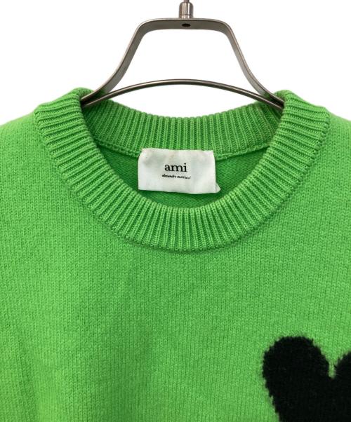 AMI PARIS（アミ パリス）AMI PARIS (アミ パリス) ニット グリーン サイズ:SIZE Freeの古着・服飾アイテム