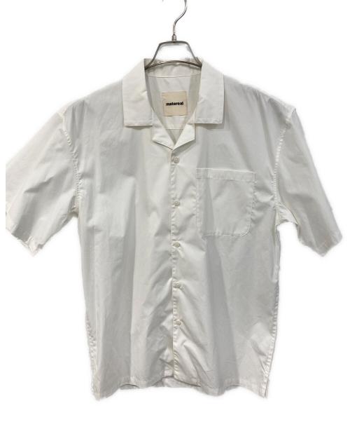 matereal（マテリアル）matereal (マテリアル) オープンカラーシャツ ホワイト サイズ:SIZE Mの古着・服飾アイテム