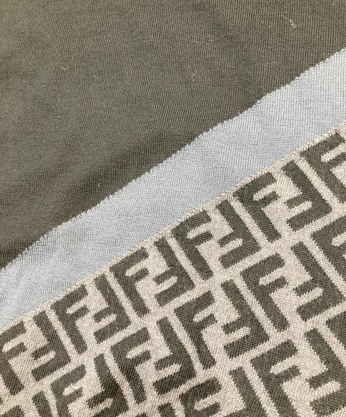 FENDI（フェンディ）FENDI (フェンディ) FFズッカ柄ウールニット ブラック サイズ:52の古着・服飾アイテム