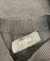 中古・古着 FENDI (フェンディ) FFズッカ柄ウールニット ブラック サイズ:52：30000円