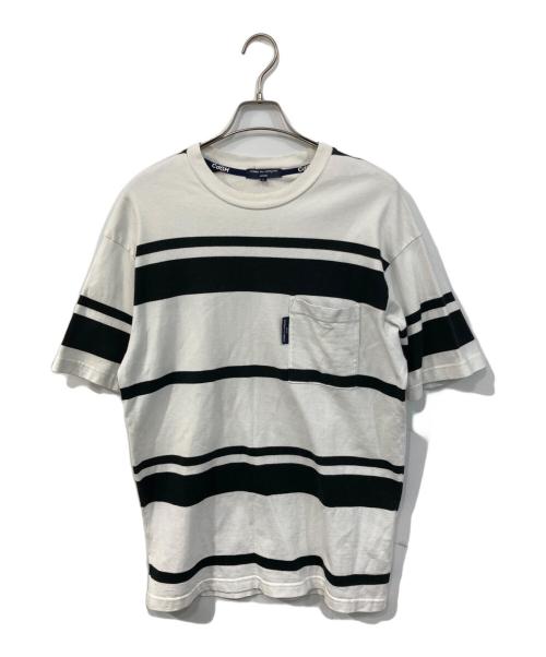 COMME des GARCONS HOMME（コムデギャルソン オム）COMME des GARCONS HOMME (コムデギャルソン オム) ボーダーTシャツ ホワイト サイズ:SIZE Lの古着・服飾アイテム