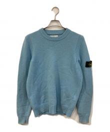 STONE ISLAND（ストーンアイランド）の古着「クルーネックニット」｜スカイブルー