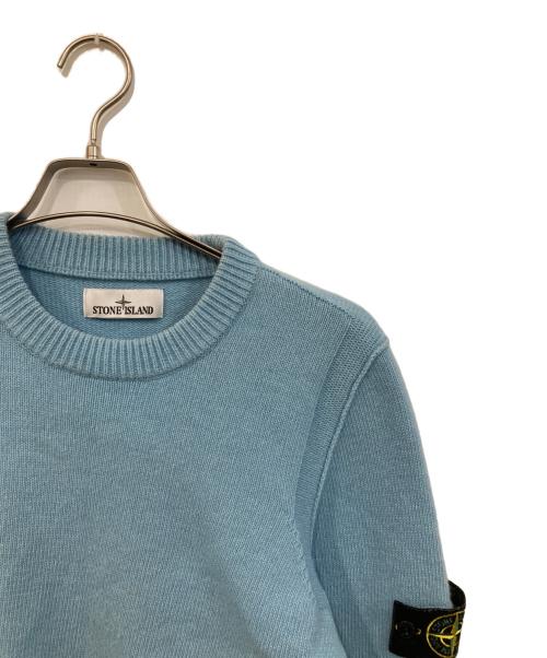 STONE ISLAND（ストーンアイランド）STONE ISLAND (ストーンアイランド) クルーネックニット スカイブルー サイズ:SIZE Sの古着・服飾アイテム