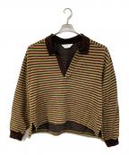 ANCELLMアンセルム）の古着「WOOL BORDER SKIPPER SHIRT/ウールボーダースキッパーシャツ」｜マルチカラー