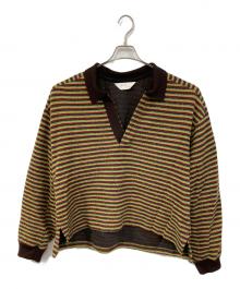 ANCELLM（アンセルム）の古着「WOOL BORDER SKIPPER SHIRT/ウールボーダースキッパーシャツ」｜マルチカラー