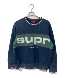 SUPREME（シュプリーム）の古着「Piping Crewneck」｜ネイビー