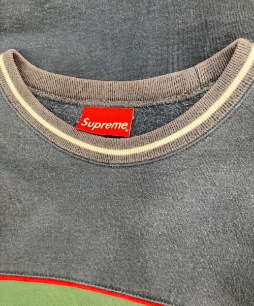SUPREME（シュプリーム）SUPREME (シュプリーム) Piping Crewneck ネイビー サイズ:SIZE Mの古着・服飾アイテム